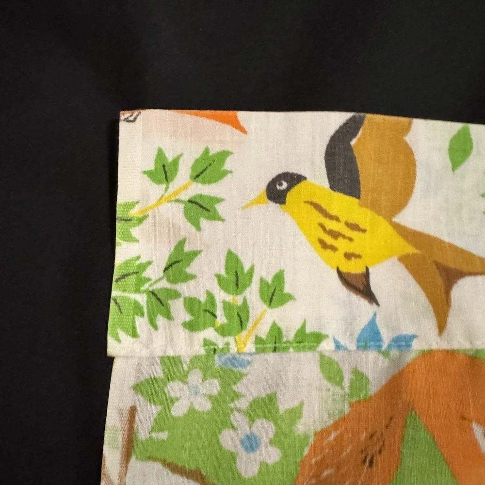 Vintage Fieldcrest Ideal Smokey the Bear Twin Flat Sheet Pillowcase Pillow Case